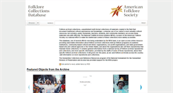 Desktop Screenshot of folklorecollections.org